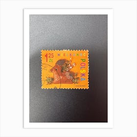 Welsh Postage Stamp 2 Art Print