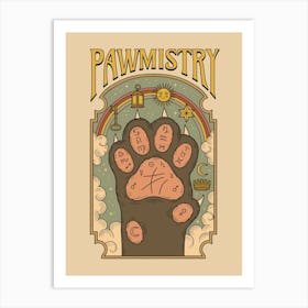 Pawmistry 1 Art Print