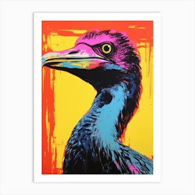Andy Warhol Style Bird Cormorant 3 Art Print