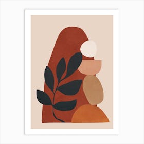 Modern Abstract Minimal Shapes 1 Art Print