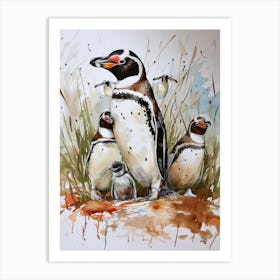 Humboldt Penguin Petermann Island Watercolour Painting Paint F18fd96f 9327 43b5 A87d Fe01524abddc 3 Art Print