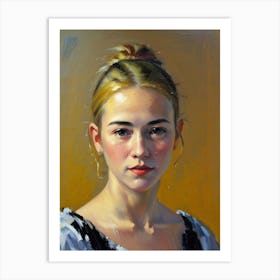 Portrait Of A Young Woman 22 Art Print