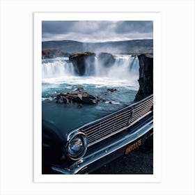 Classic Car Waterfall Art Print