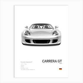 Porsche Carrera Gt Art Print