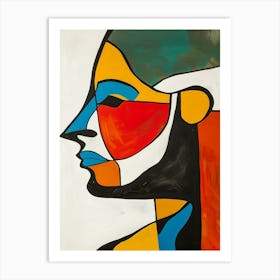 Abstract Of A Woman'S Face 1 Art Print