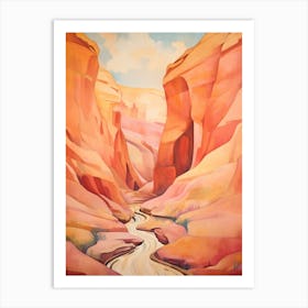 Canyon Abstract Minimalist 11 Art Print