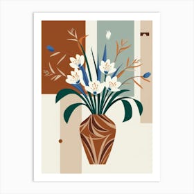 Floral Arrangement In A Vase 3 Art Print