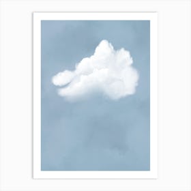 Cloud Sky Light Blue Art Print