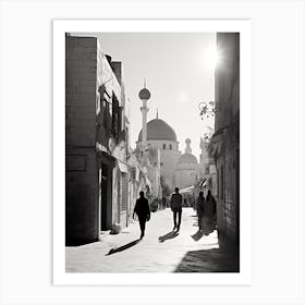 Palestine, Black And White Analogue Photograph 1 Art Print