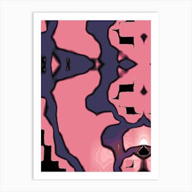 Psychedelic Abstract Painting Art Print