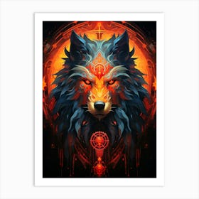 Wolf Mysterious Art Print