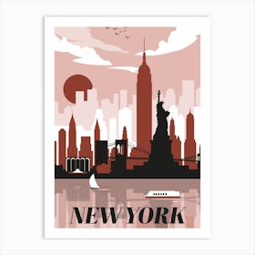 New York Portrait Art Print