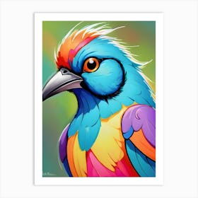 Colorful Bird-Reimagined 15 Art Print