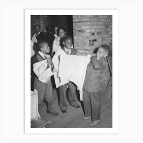 Boys Of Children S Choir Putting On Their Robes, Chicago, Illinois By Russell Lee Art Print