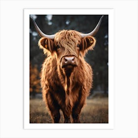 Highland Cow Art Print