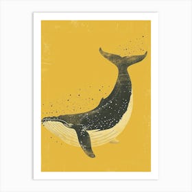 Yellow Humpback Whale 1 Art Print
