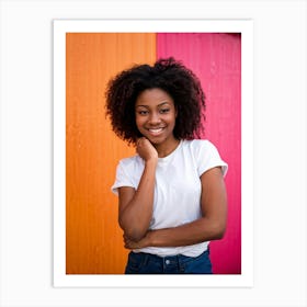 An African American Woman In Her Late Teens Or Early Twenties Her Skin Pinkish And Spotlessly Clean (2) Art Print