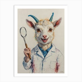 Doctor Goat Art Print