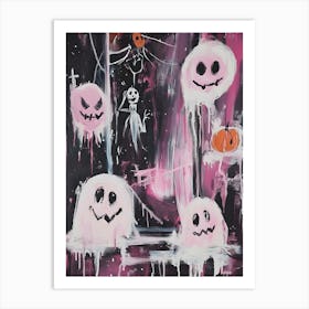 Pink Haloween 173 Art Print