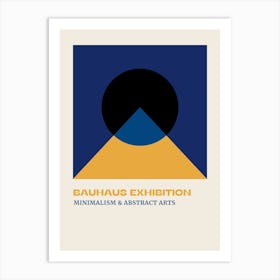 Bauhaus Blue Exhibition 26 Art Print