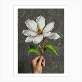 Magnolia Flower 1 Art Print