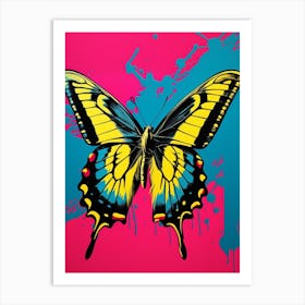 Pop Art Tiger Swallowtail Butterfly 3 Art Print