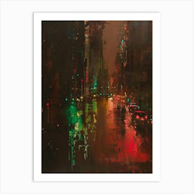 'The City At Night' Art Print