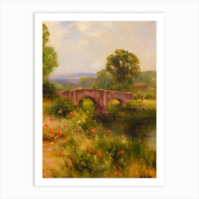 Bridge Over A Stream Art Print