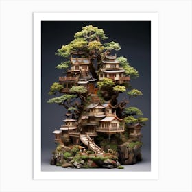 Bonsai Tree Japanese Style 2 Art Print