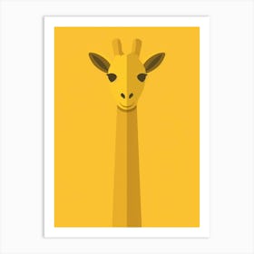 Giraffe Head 3 Art Print