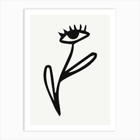 Eye Flower Cute Illustration Art Print