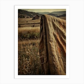 Blanket In The Field Art Print