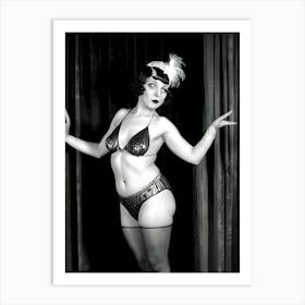 1920's Burlesque Dancer ~Reimagined 21 Art Print