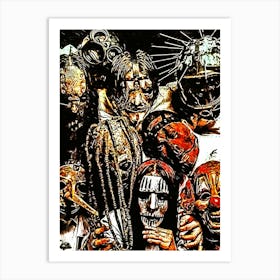 Scream slipknot band music Art Print