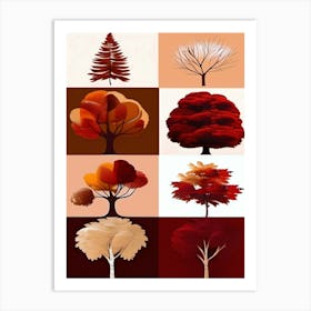 Autumn Trees, Autumn Collection 1 Art Print