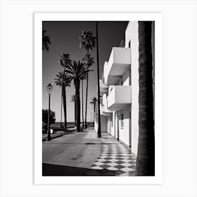 Marbella, Spain, Black And White Analogue Photography 1 Art Print