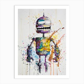 Bender Of Futurama Art Print