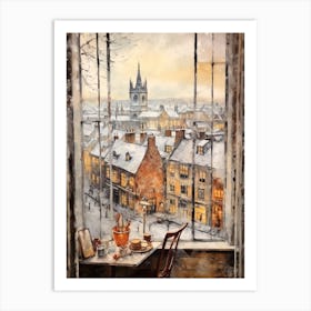 Winter Cityscape York United Kingdom 3 Art Print