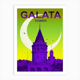 Galata Tower, Turkey Art Print