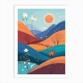 Landscape Painting 4 Art Print