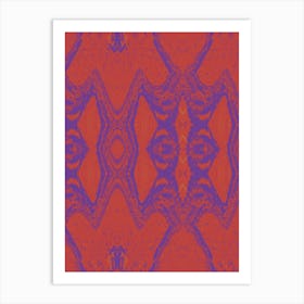 Abstract Red And Purple Art Print