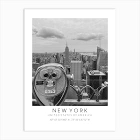 Black And White New York Art Print