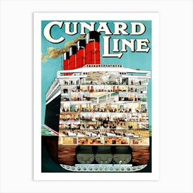 Big Steam Oversea Cruiser Art Print