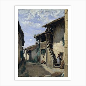 Village Street Art Print