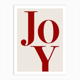 Joy Typography Art Print