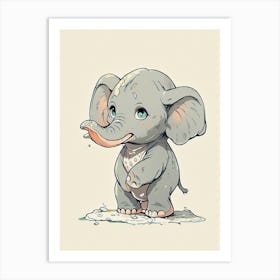 Baby Elephant 2 Art Print