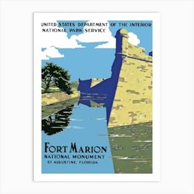 Fort Marion, St Augustine, Florida Art Print