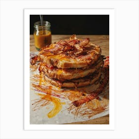 Bacon And Cheese Sandwich Art Print