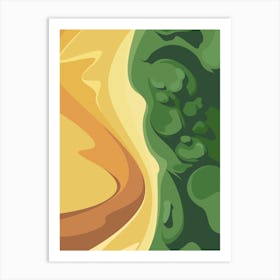 Sand Dunes And Forest Art Print