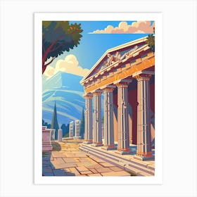 Greek Temple Art Print